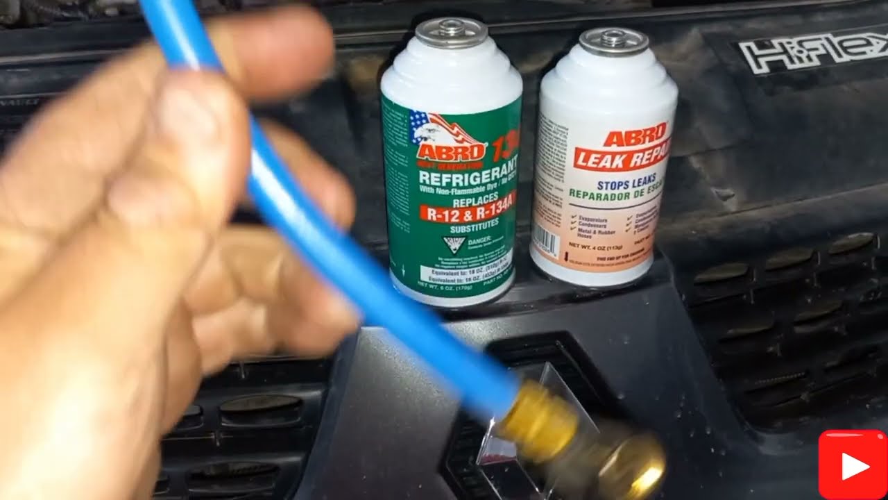 Aplicação de veda fuga + Refrigerante  Abro R134 no Clio 1.6 16 V Funcionamento EXELENTE Gelando D+