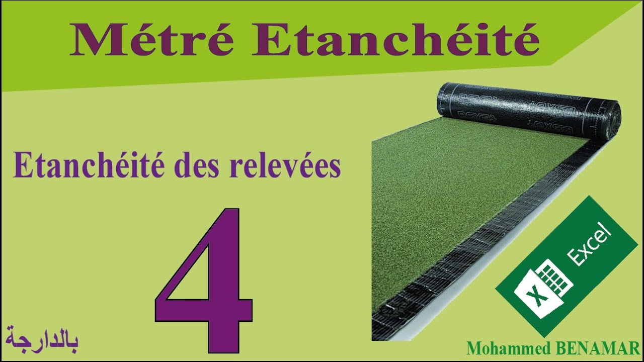 4-  Métré étanchéité (Etanchéité des relevées)