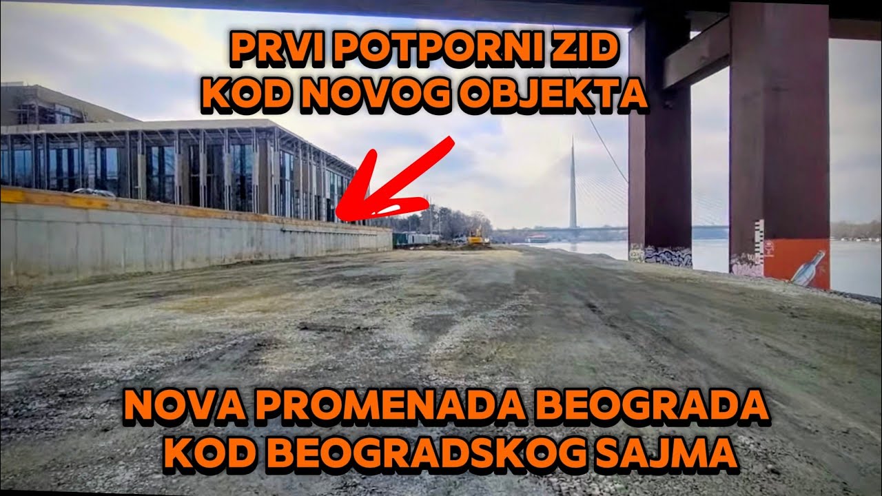 NOVA PROMENADA KOD SAJMA SRUSEN STARI DEO BICIKISTICKE STAZE I SETALISTA,PRVI POTPORNI ZID DIREKTNO