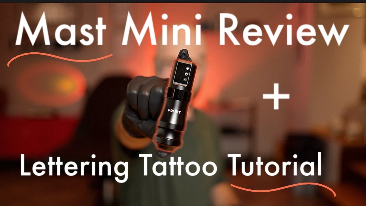 Tattoo Fonts Tutorial - How to Tattoo for Beginners:Mast Mini Tattoo Machine