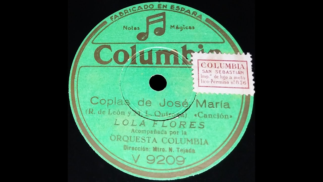 Coplas de José María - (Canción) -  Lola Flores