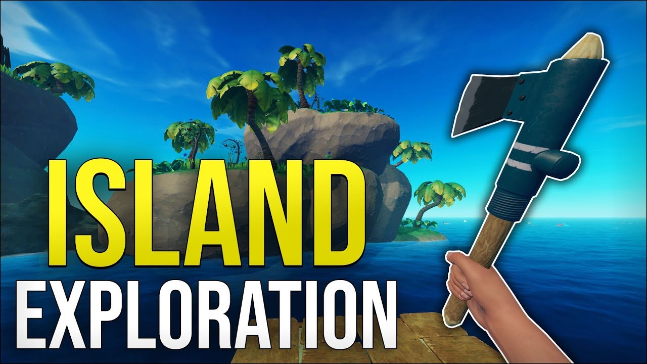 ISLAND EXPLORATION - Raft Solo Survival #2