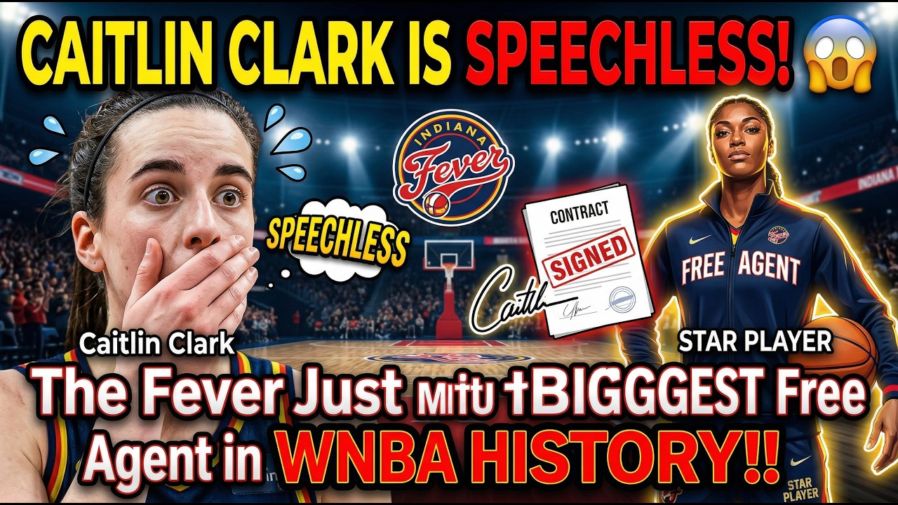 CAITLIN CLARK IS SPEECHLESS! 😱 The Fever Just Signed the BIGGEST Free Agent in WNBA History!