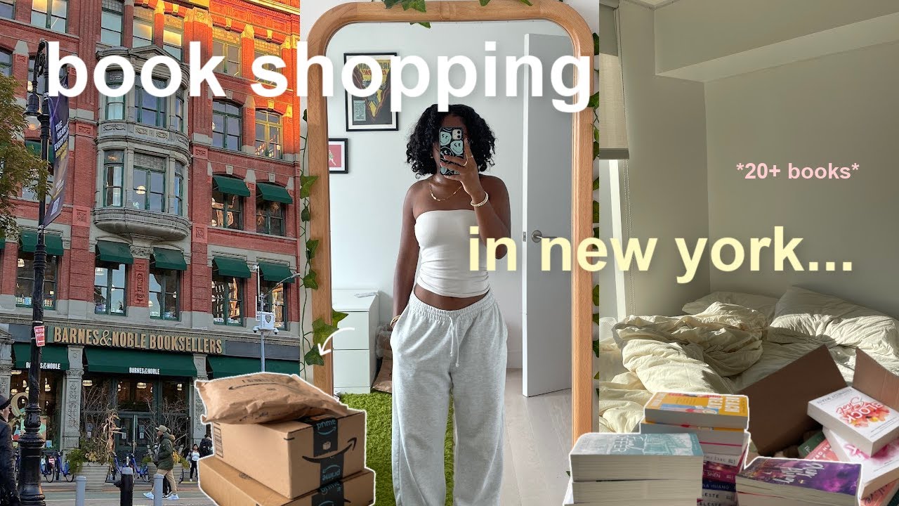 NYC BOOKSTORE VLOG 💌 come book shopping with me at Barnes & huge online book haul| 20+ books