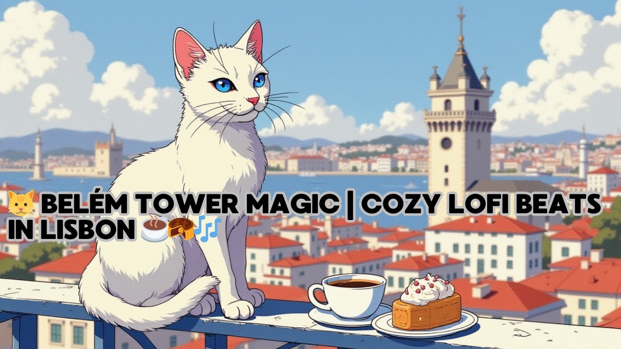 🐱 Belém Tower Magic | Cozy Lofi Beats in Lisbon ☕🥮🎶
