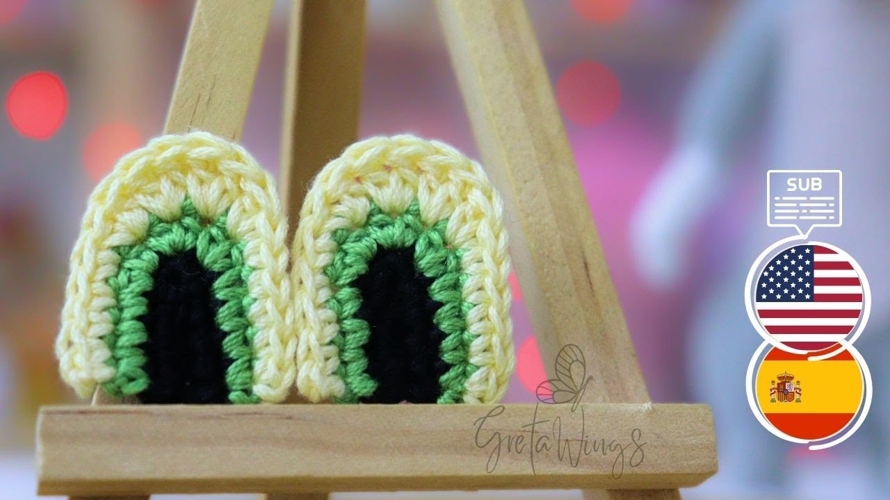 Crochet Eyes in Under 10 Minutes for Amigurumi and Plushies | @GretaWings DIY