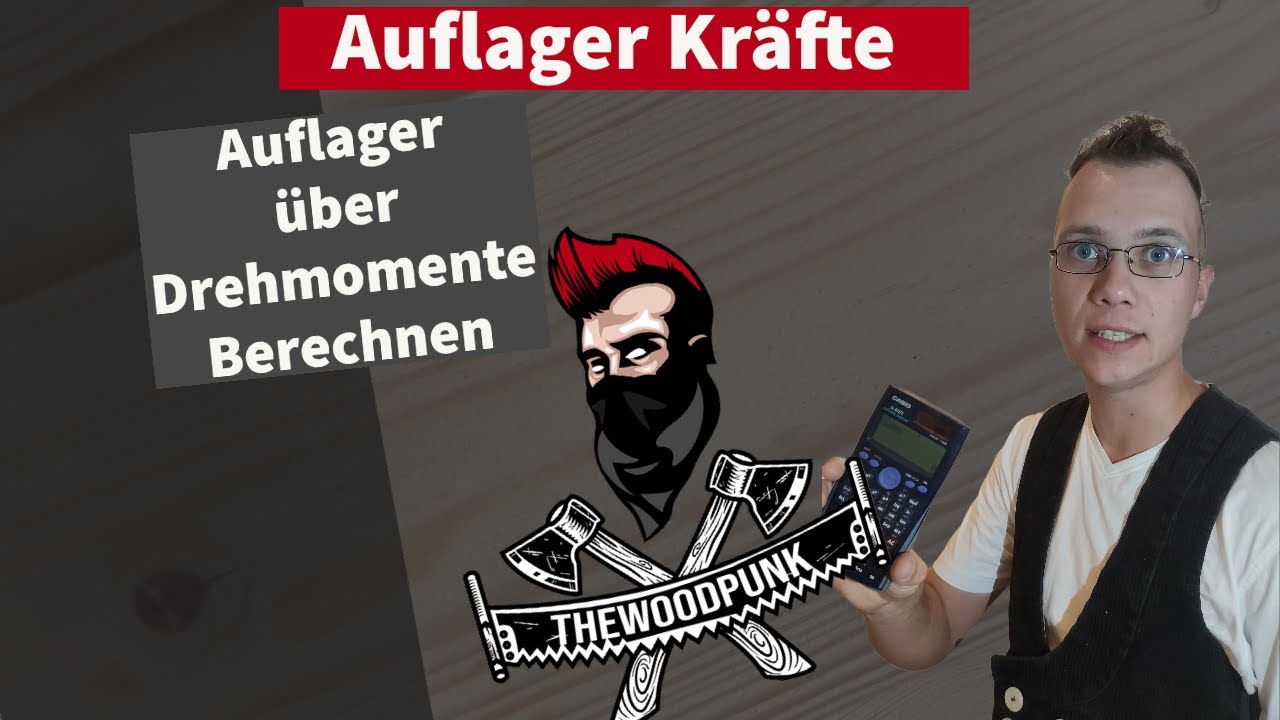 Auflager einfach &uuml;ber Drehmomente Errechnen.