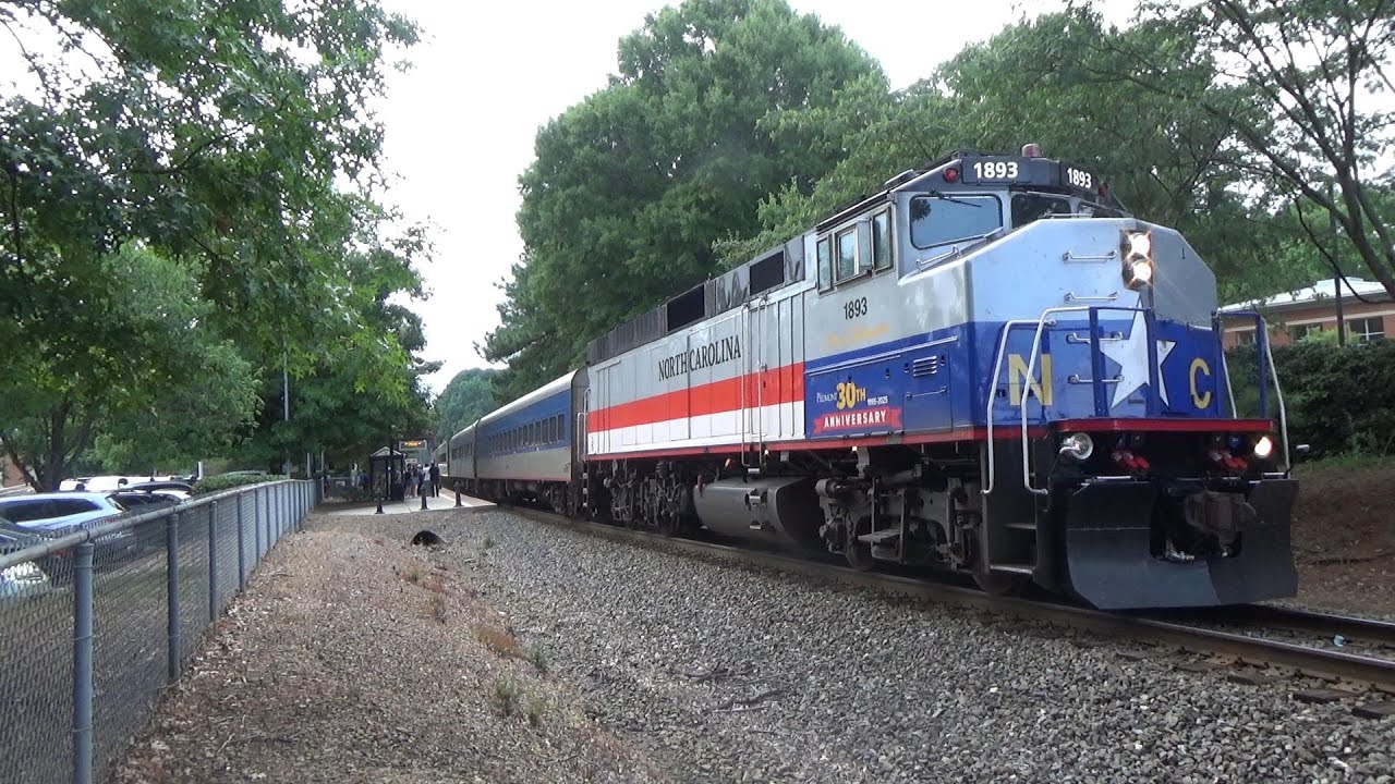 Railfanning Cary, NC Ft. Amtrak, NS, NCDOT 30th Anniversary Unit