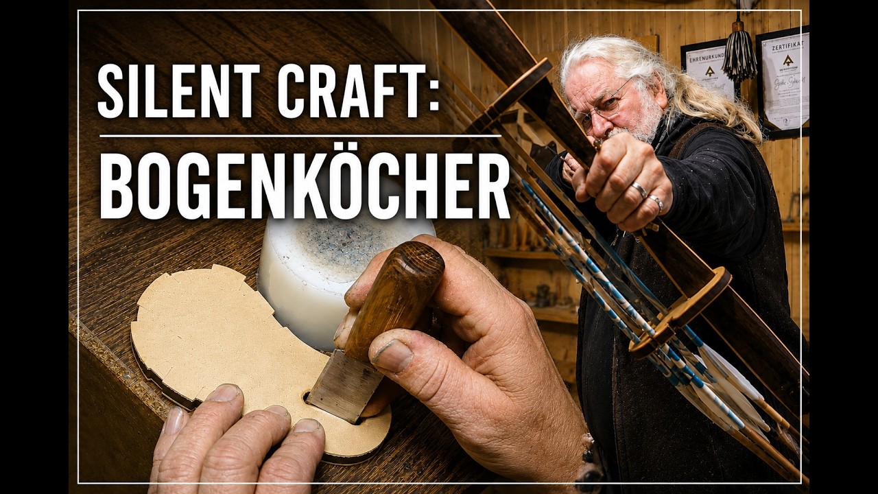 Minimalistische Bogenköcher von Wamputah - Handarbeit, Montage & Anwendung (ohne Worte)