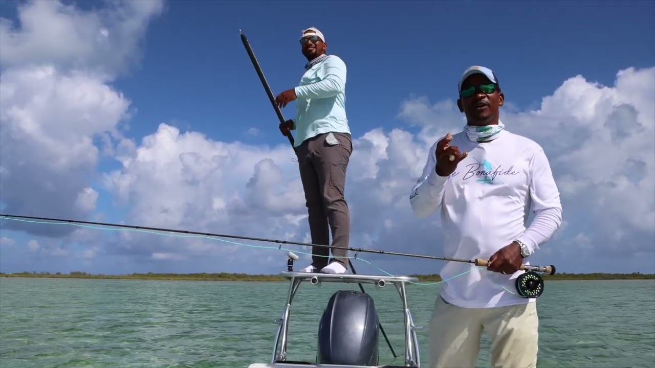 Catching Bonefish With Son- Fly Fishing Long Island Bahamas