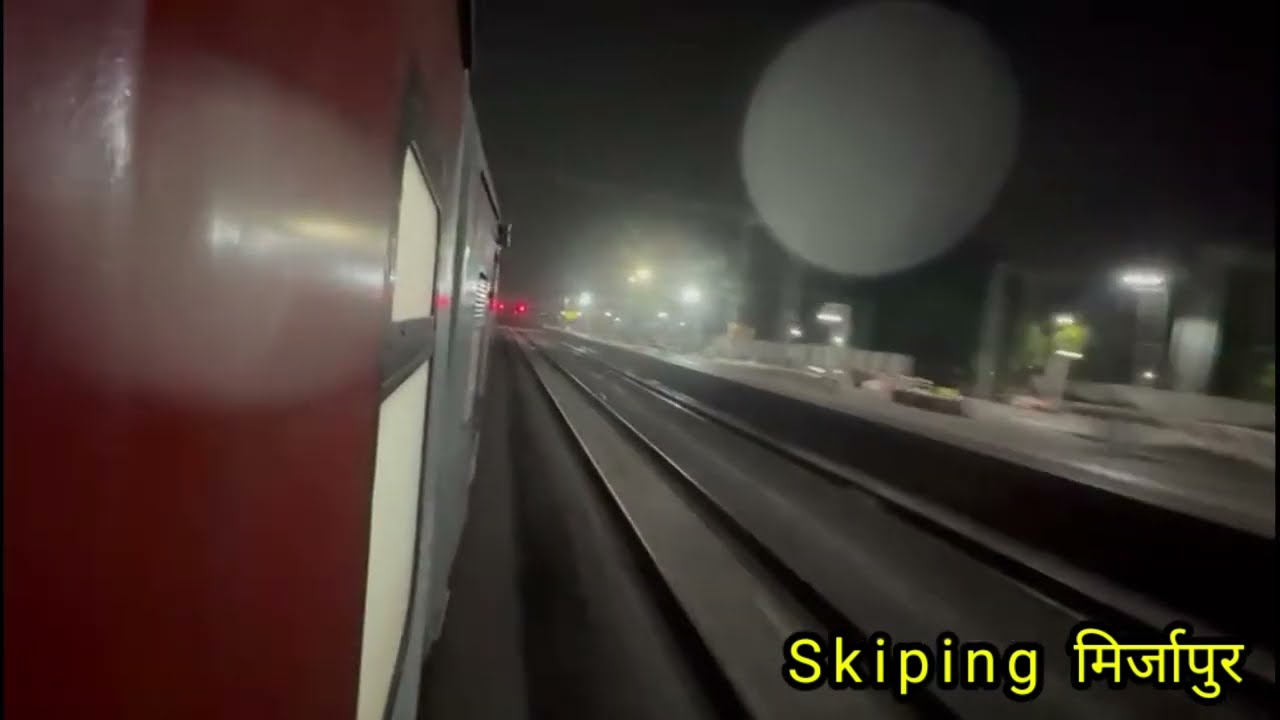 Sealdah Rajdhani In Full Speed High Speed Xing And Skiping Mirzapur 🔥