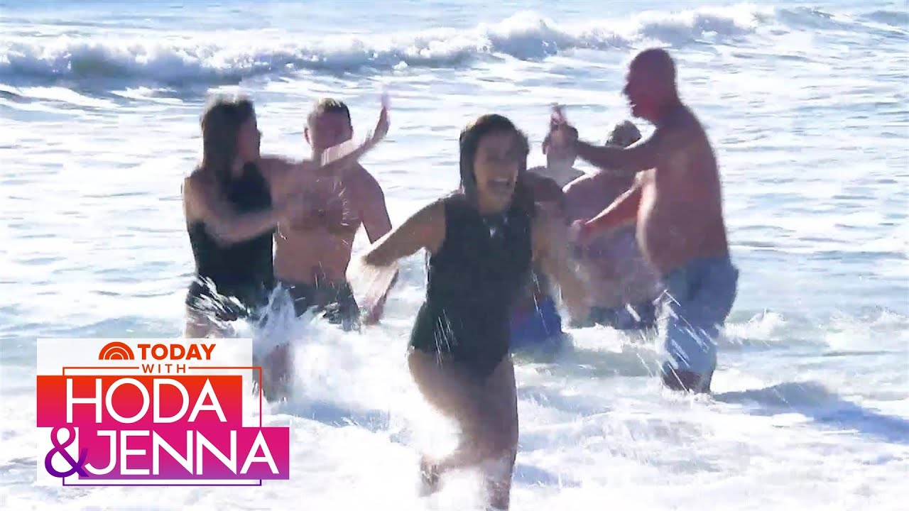 Watch Hoda And Jenna Take A Polar Plunge!