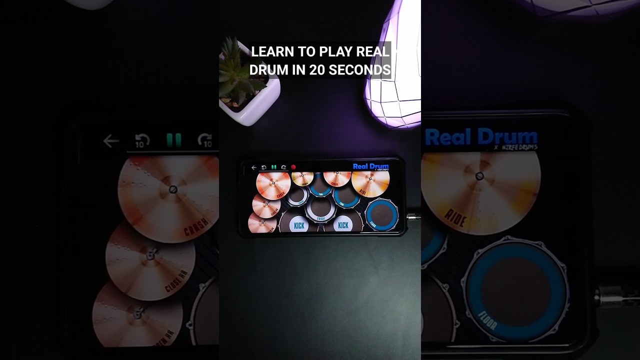 LEARN TO PLAY REAL DRUM IN 20 SECONDS 🥁