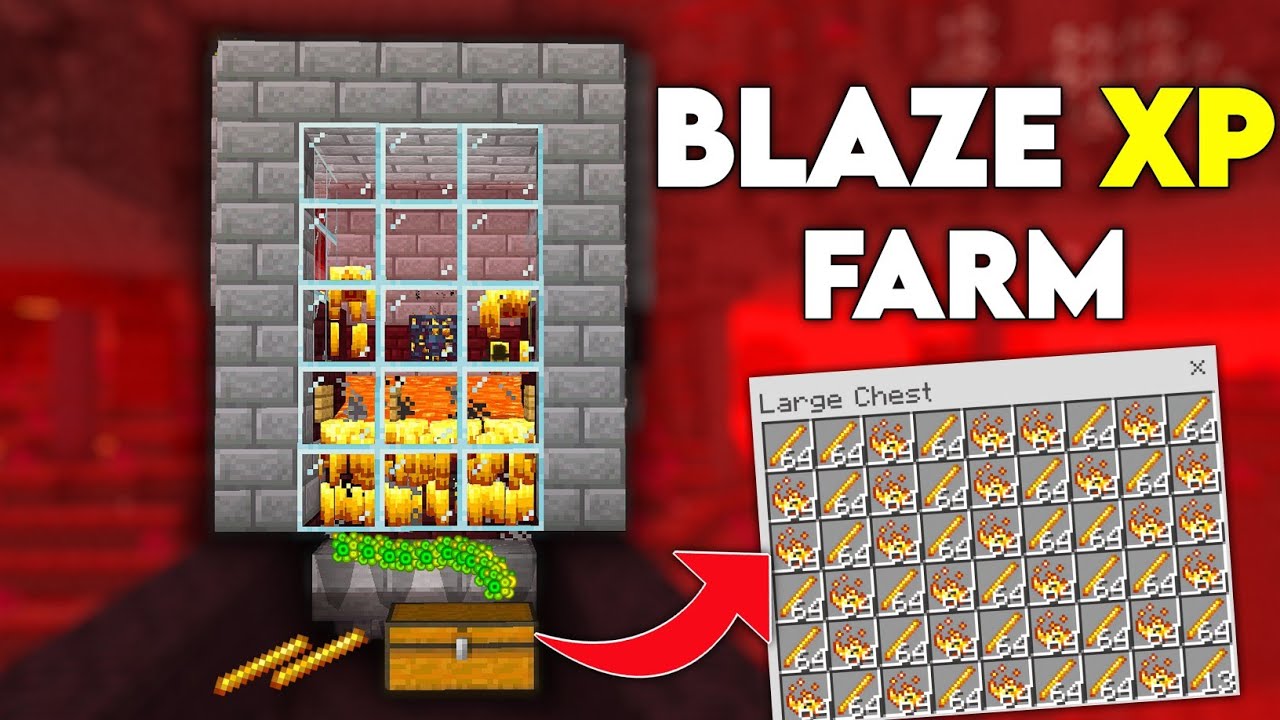 Easiest Blaze XP Farm in Minecraft 1.21 (Bedrock, Java & PE)