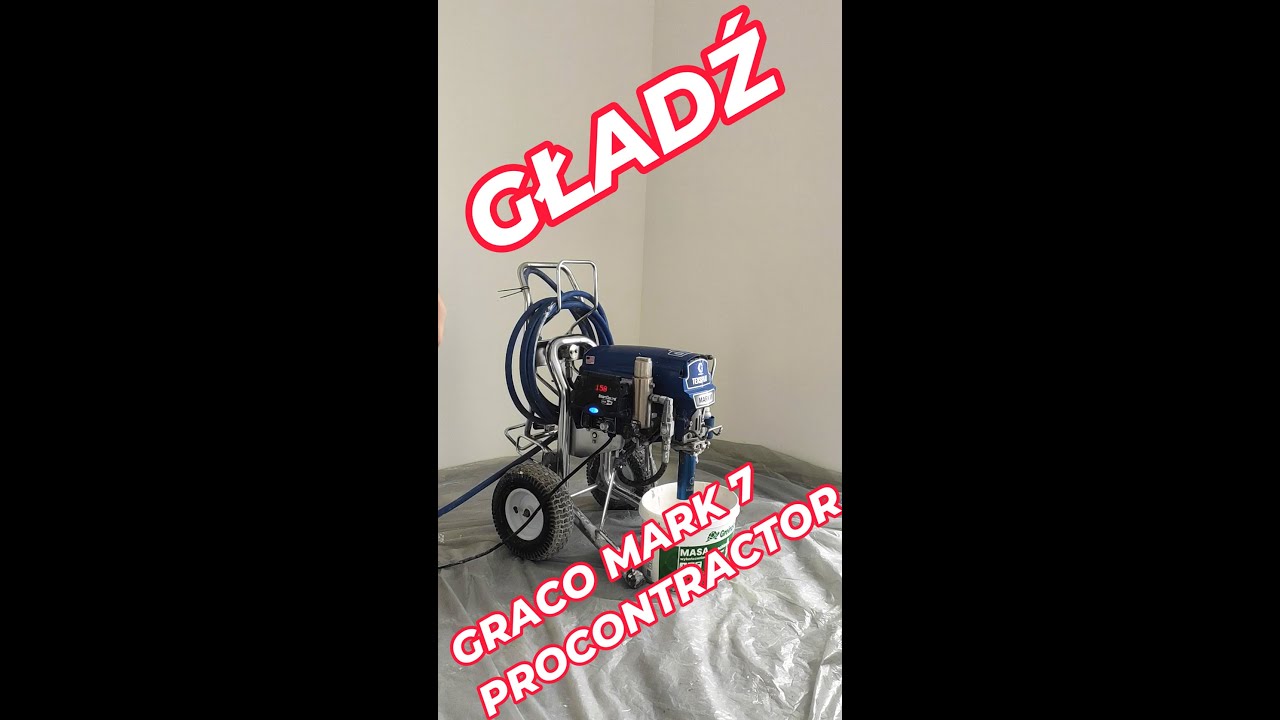 GŁADZIE METODĄ NATRYSKOWĄ agregat Graco Mark VII Procontractor