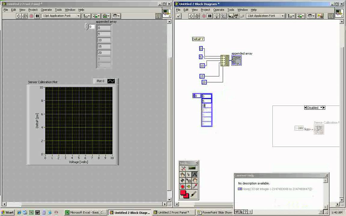 Plotting XY Graphs and Linear Regression in LabVIEW