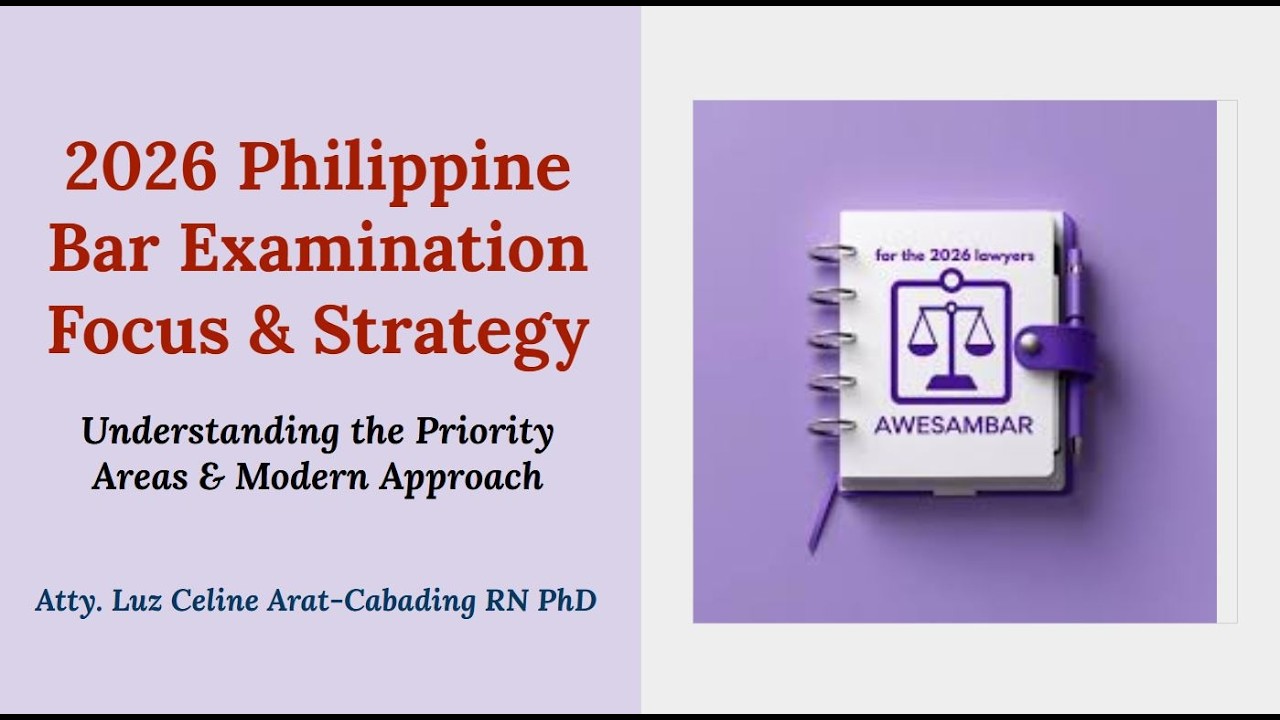 2026 Philippine Bar Examination Focus & Strategy