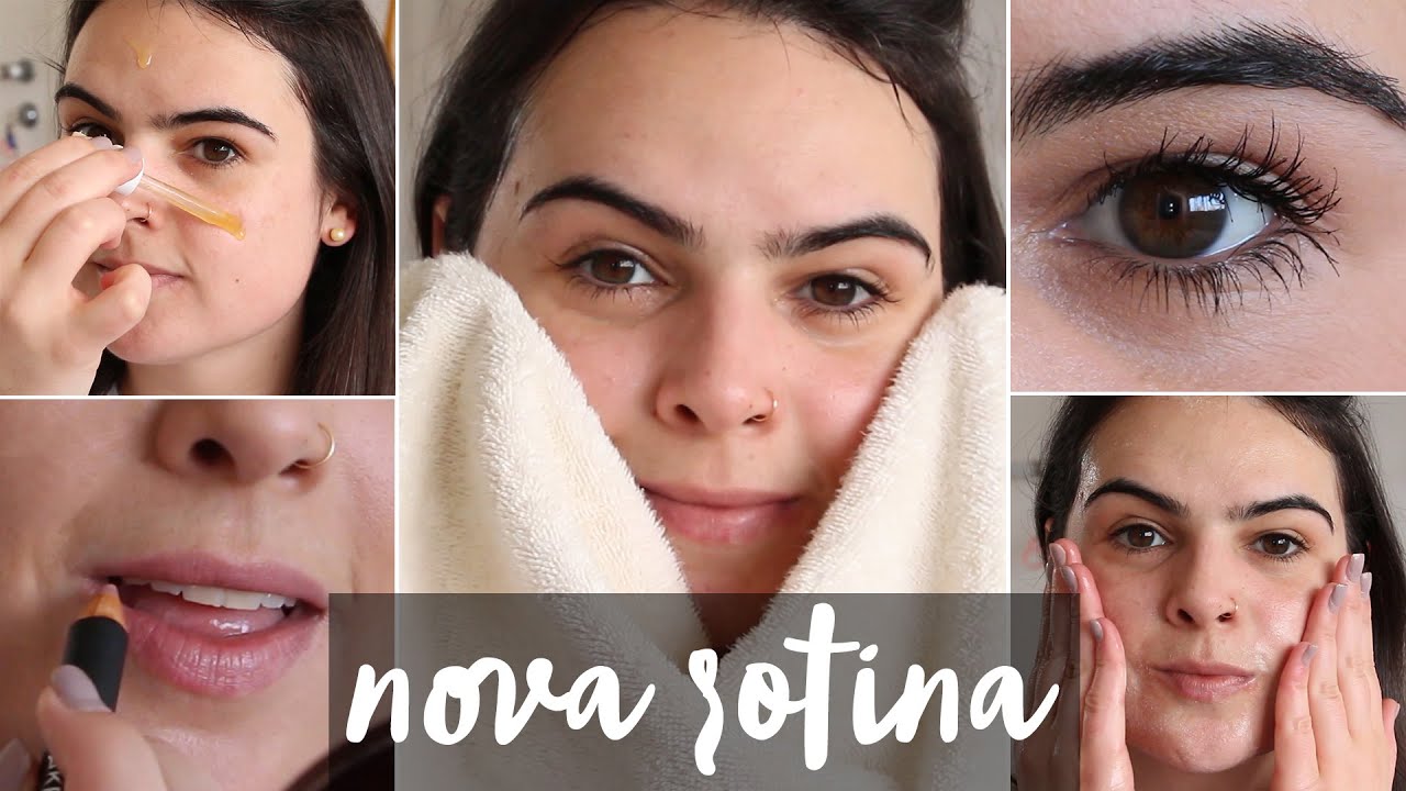 Rotina de SKINCARE + MAQUIAGEM pra FICAR EM CASA!