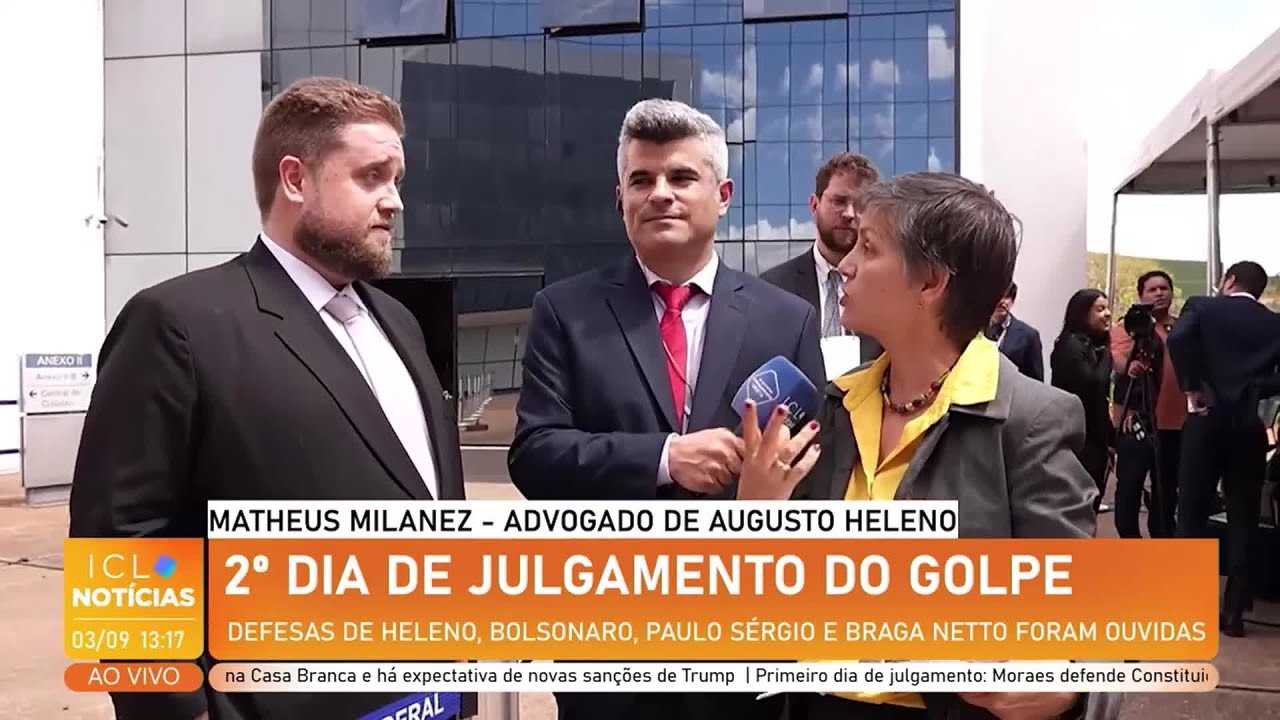 Guga Noblat e Heloisa Vilella entrevistam Matheus Milanez, advogado do general Heleno