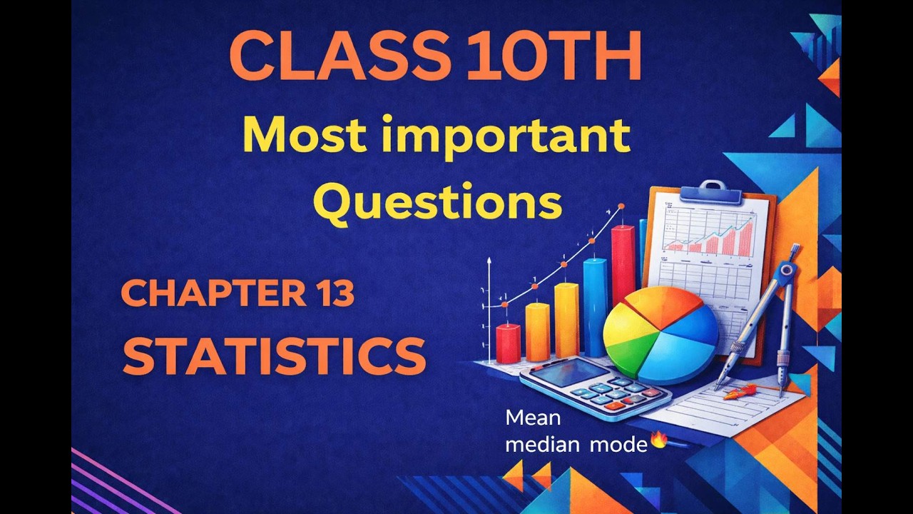 Class 10 Maths Chapter 13 | Statistics | Most Important Questions | NCERT | CBSE | HBSE