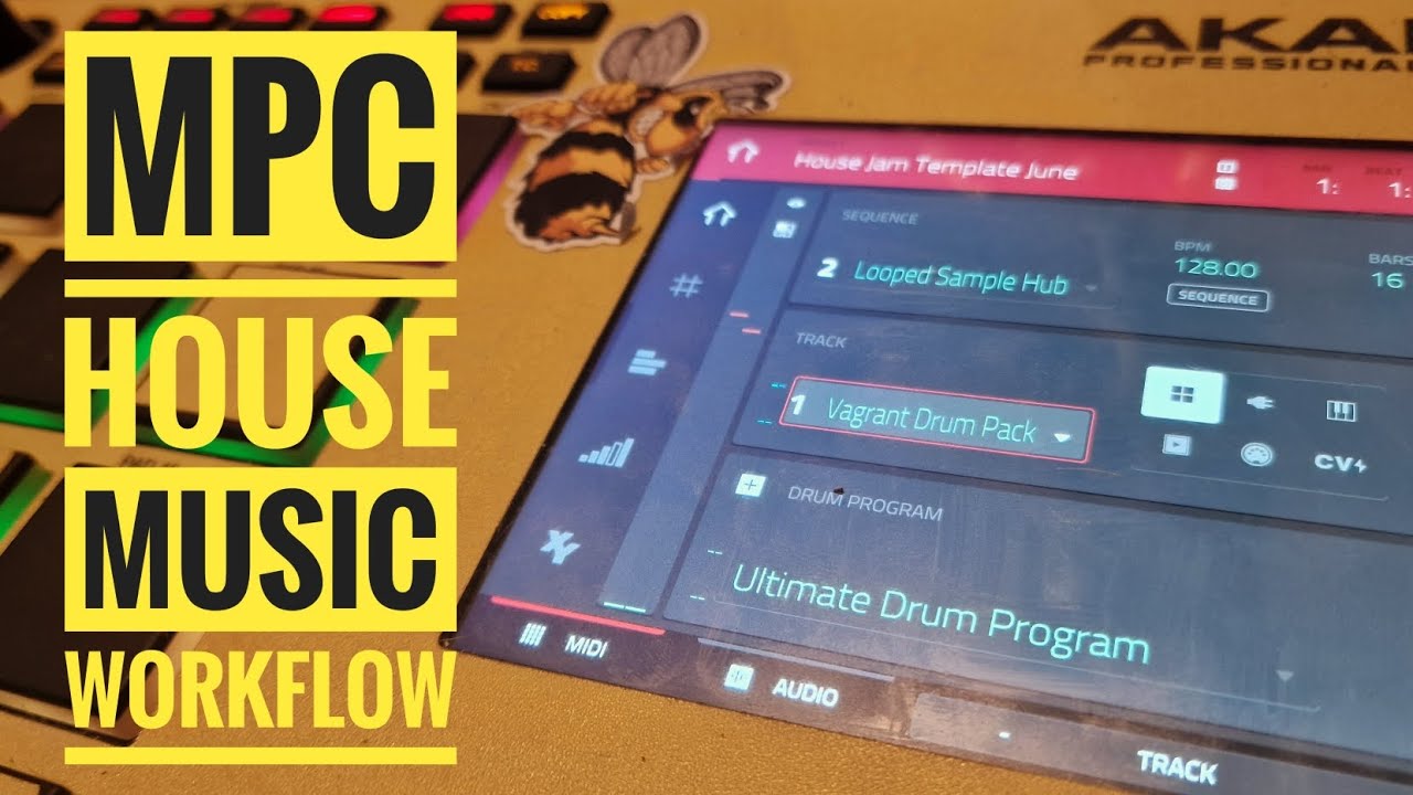 AKAI MPC House Music Live Workflow. Tutorial & Template