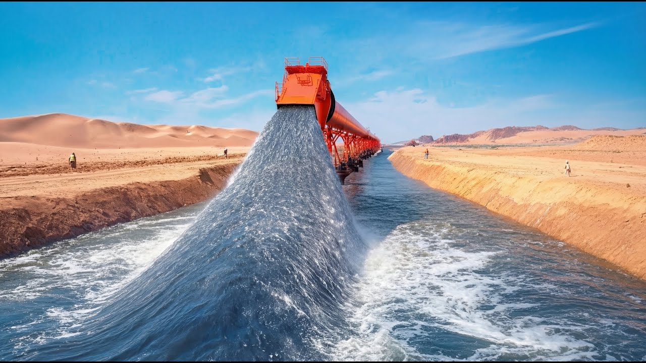 How Egypt Built a Massive Artificial River by Splitting the Sahara Desert