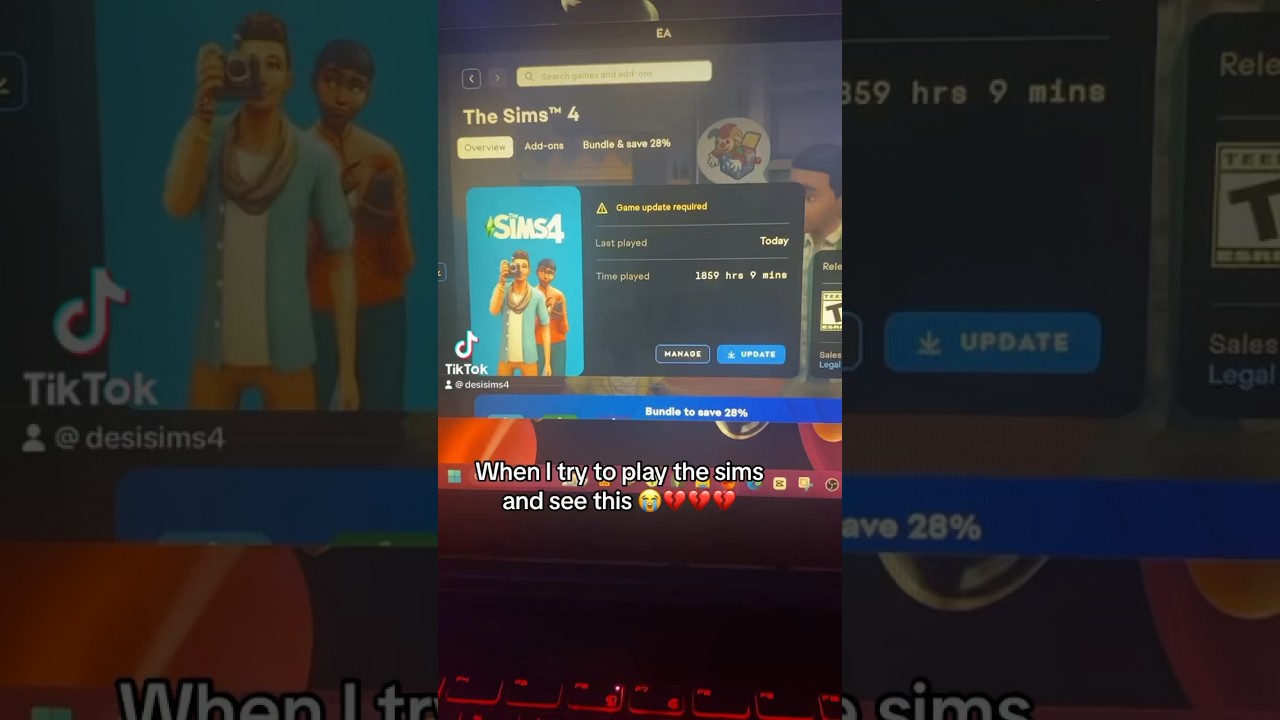 I HATE UPDATE DAY OMG #update #cc #brokencc #bhm #fyp #blacksimmers #sims4 #urbansimmer #simsgame