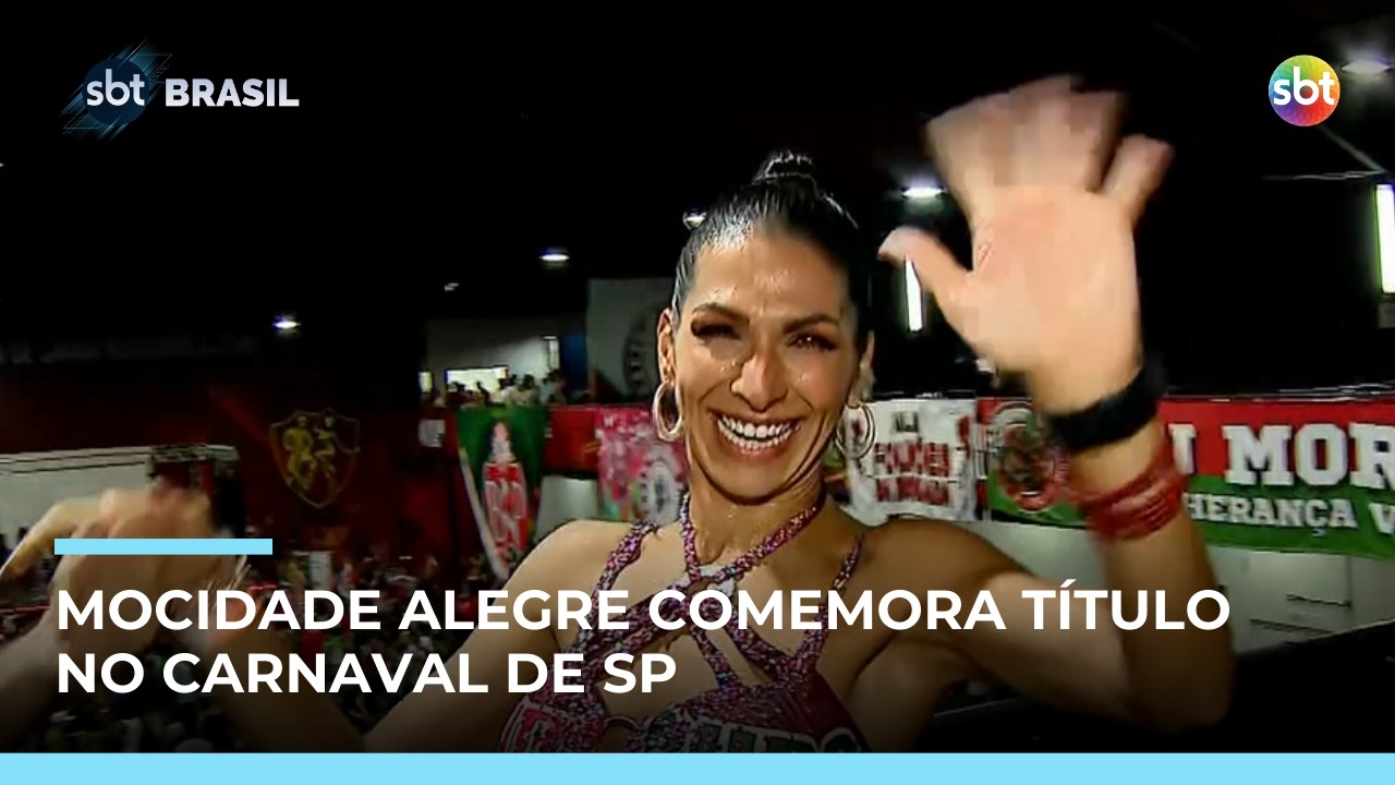 Mocidade Alegre comemora título do Carnaval de SP | #SBTBrasil