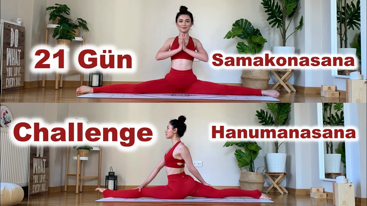 21 Gün Hanumanasana § Samakonasana Challenge! | Full Bacak Açmaya Giden Yol | Ayşe Kaya İle Yoga