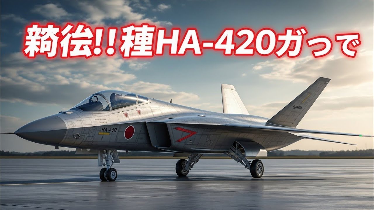 [衝撃] ホンダ最新戦闘機HA-420が世界を驚かせる！未来の空を支配する日本の技術力