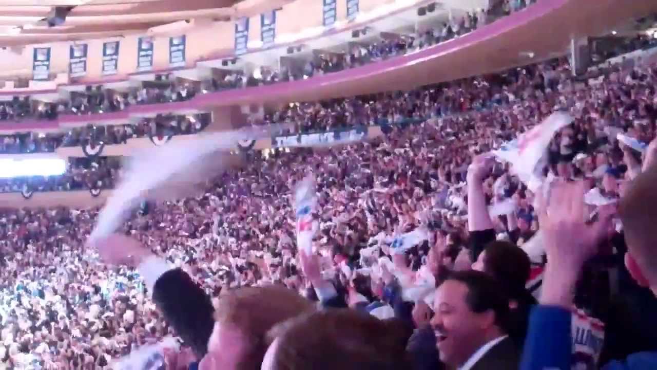 Rangers tie Game 5 with 6.6 secs. left vs. Caps., Conf. Semi's, MSG, NY, 5-7-12.mp4