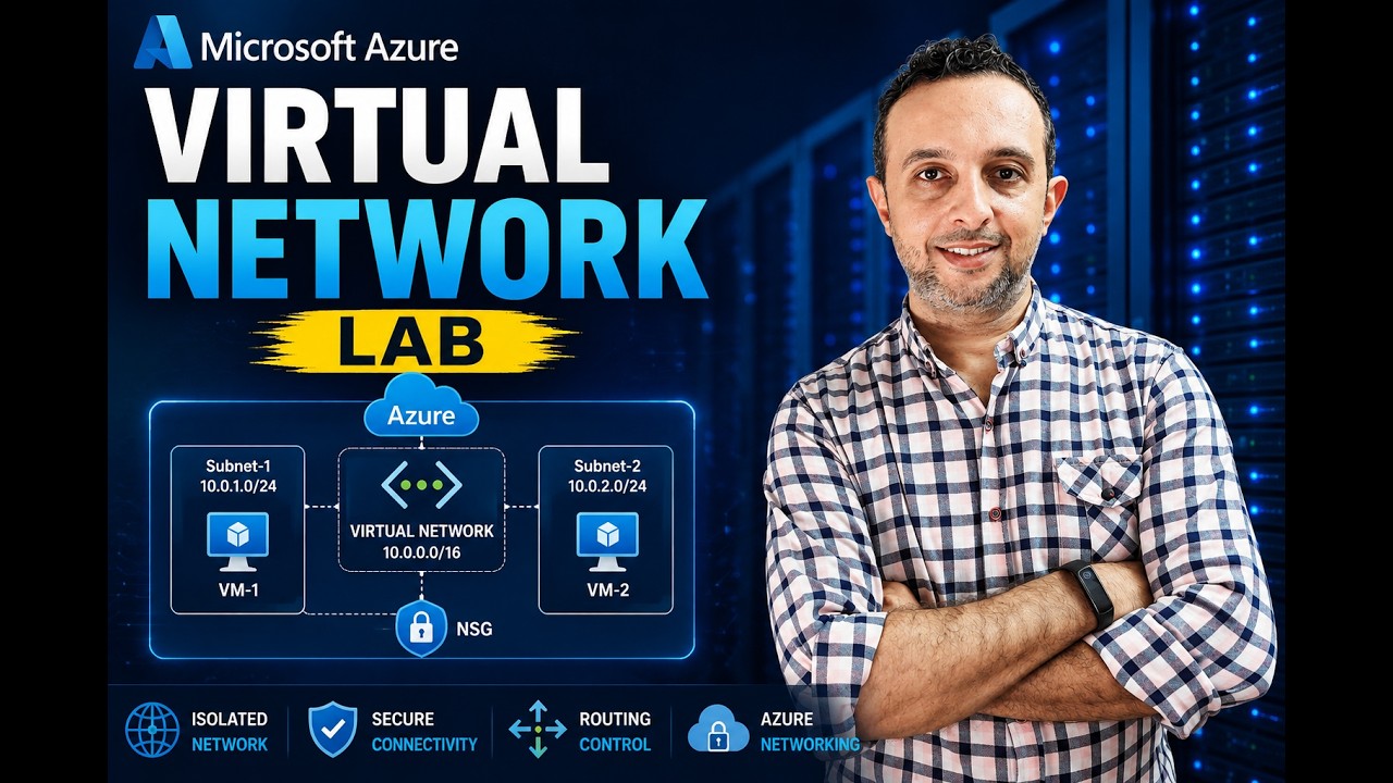 Microsoft Azure Virtual Network - LAB ... | By : Mohamed Zohdy - (شرح عربي)