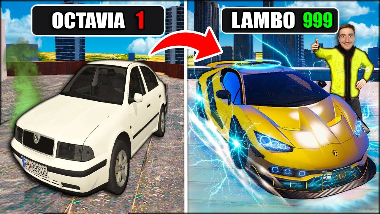 PŘEDĚLAL JSEM ŠKODOVKU na RYCHLÉ LAMBO ! (GTA 5)