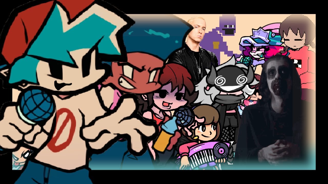 FNF 2HOT (BF-MIX) But every turn a different character is used! (BETADCIU)