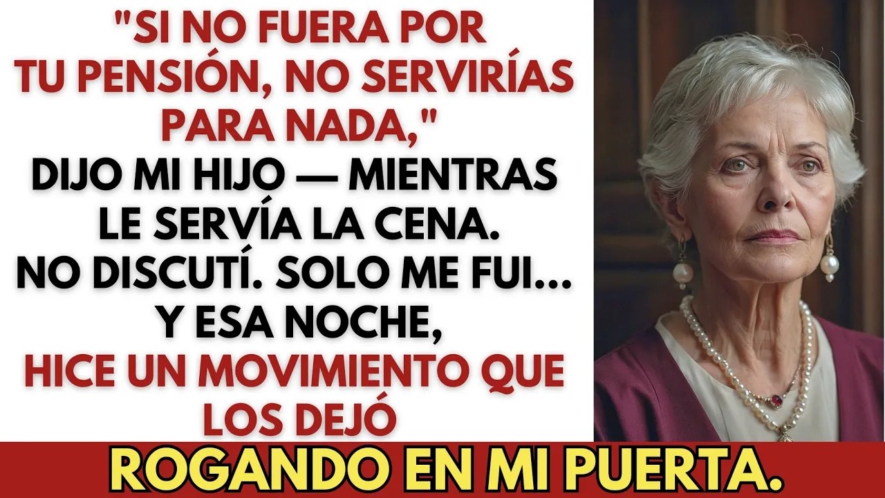 ＂Si no fuera por tu pensión, no servirías para nada,＂ dijo mi hijo — Esa misma noche…