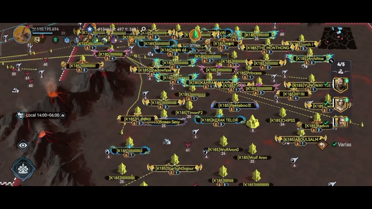 Insane 2h brawl ally arrive last minute push.better late like never k102vs 185