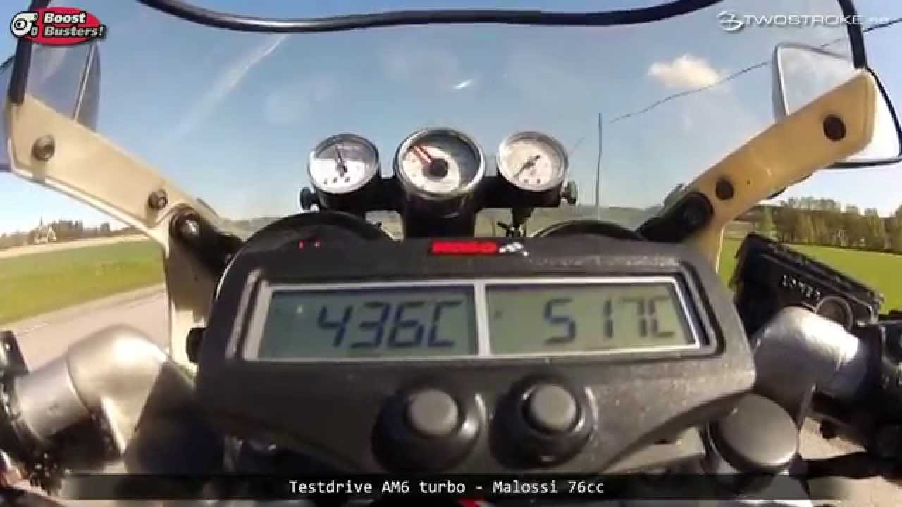 Minarelli AM6 turbo testdrive - BoostBusters, Twostroke.se