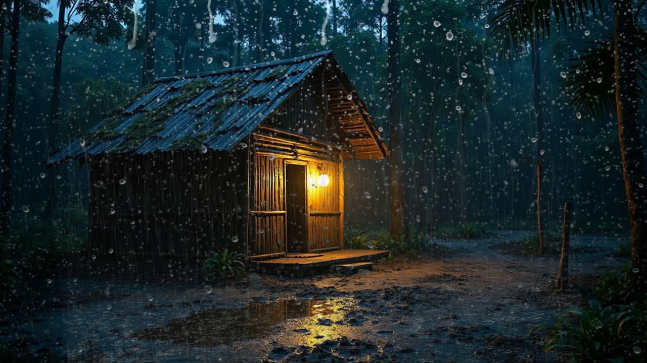 Try to Stay Awake 🌩️ 99% Drift Off to This Heavy Rain & Thunder (Ad-Free)