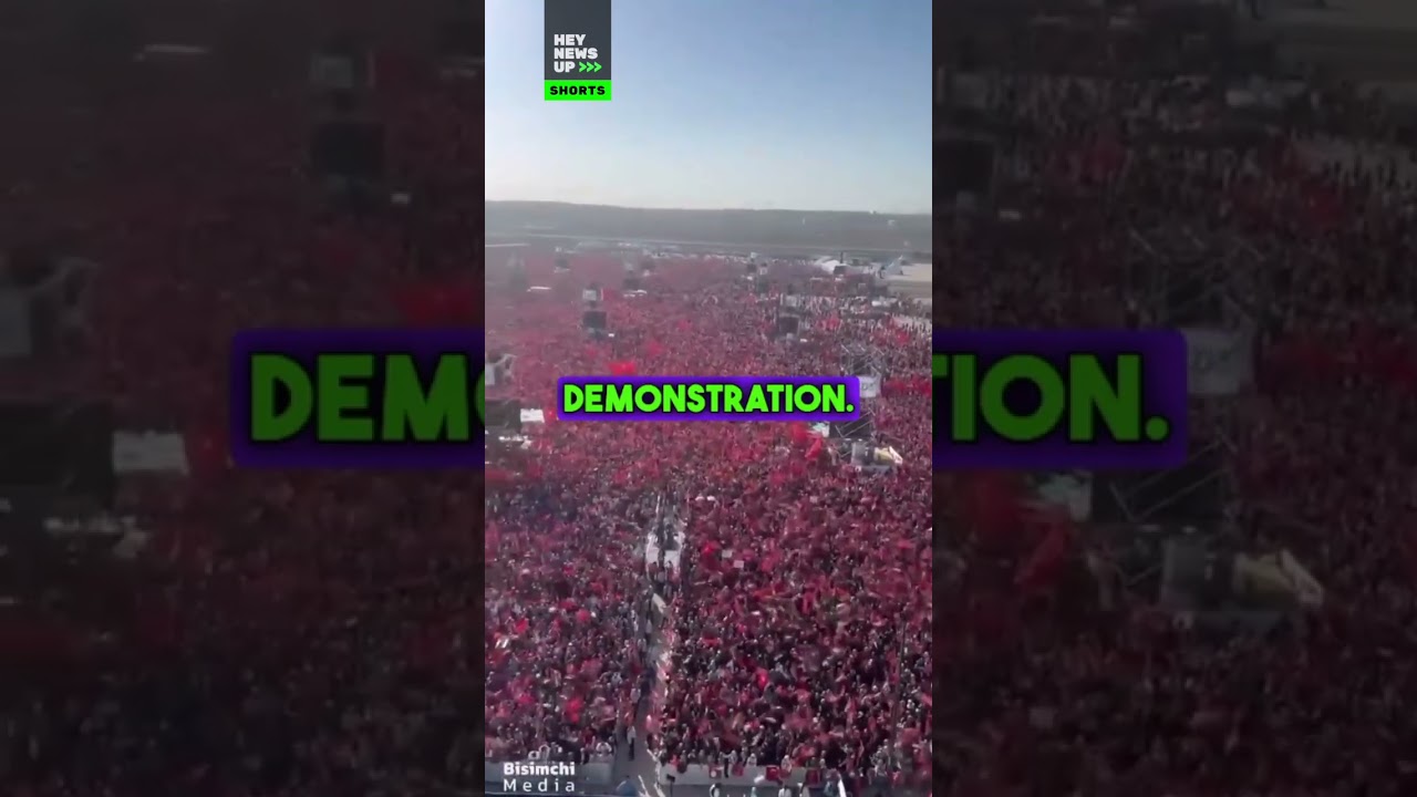 Recep Erdogan in Istanbul at a rally in support of Palestine #palestine #turkey #news
