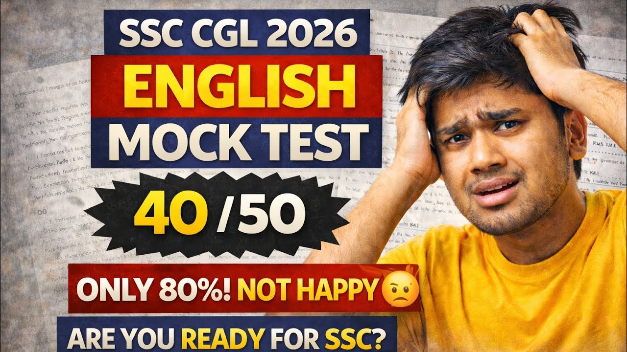 Missed Full Score by 10 Marks 😤 | English Mock Test Challenge⚡