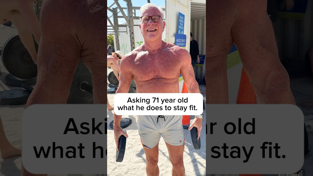 Asking 71 year old how he stays fit. #workout #inspiration #interview #fitness