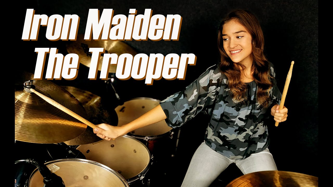 Iron Maiden - The Trooper - Drum Cover By Nikoleta - 13 years old