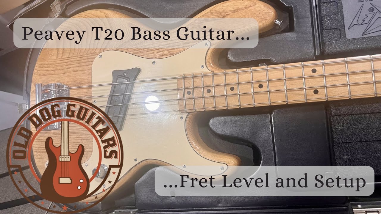 Peavey T20 Bass Guitar - Fret Level and Setup