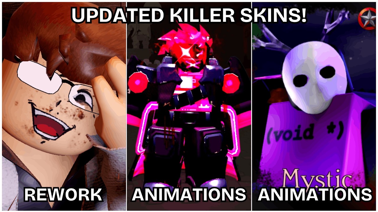 USING EVERY UPDATED KILLER SKIN! (Patch 4.1.8) | Roblox Forsaken