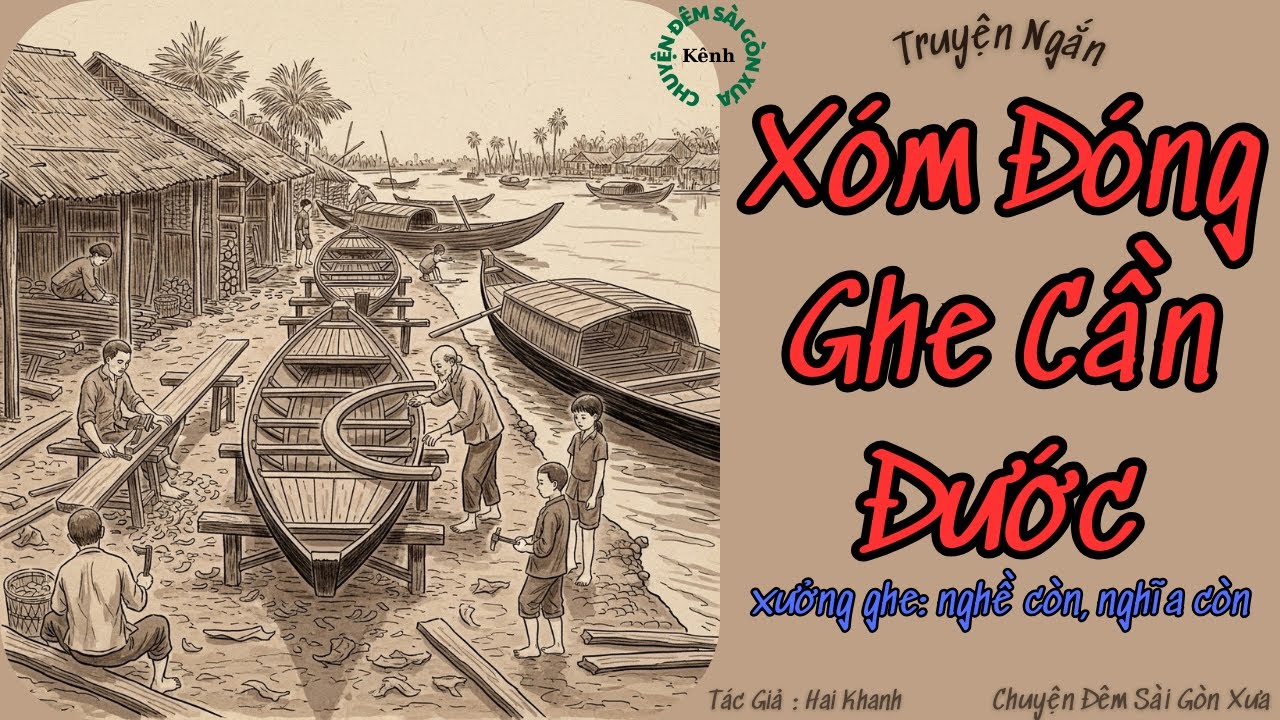 Xóm Đóng Ghe Cần Đước | Chuyện Đêm Sài Gòn Xưa