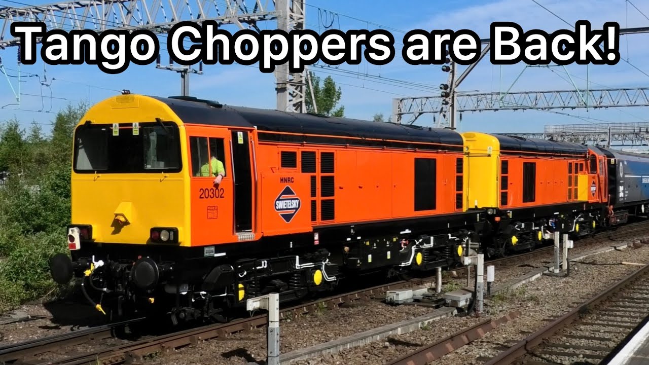TANGO Choppers PAIR up with TATTY HST's & Barriers ! Plus Other Light Engines at Crewe! 14/05/25