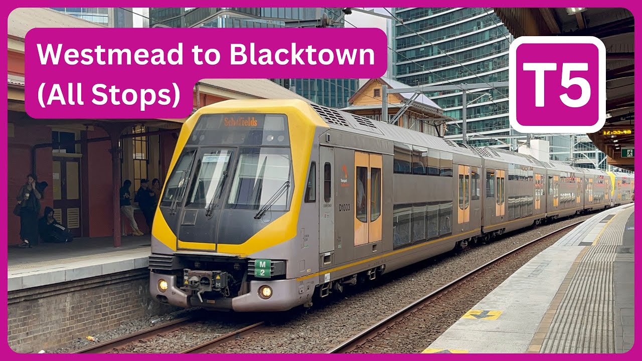 Sydney Trains Millennium M Set Ride - Westmead to Blacktown - T5 Cumberland Line