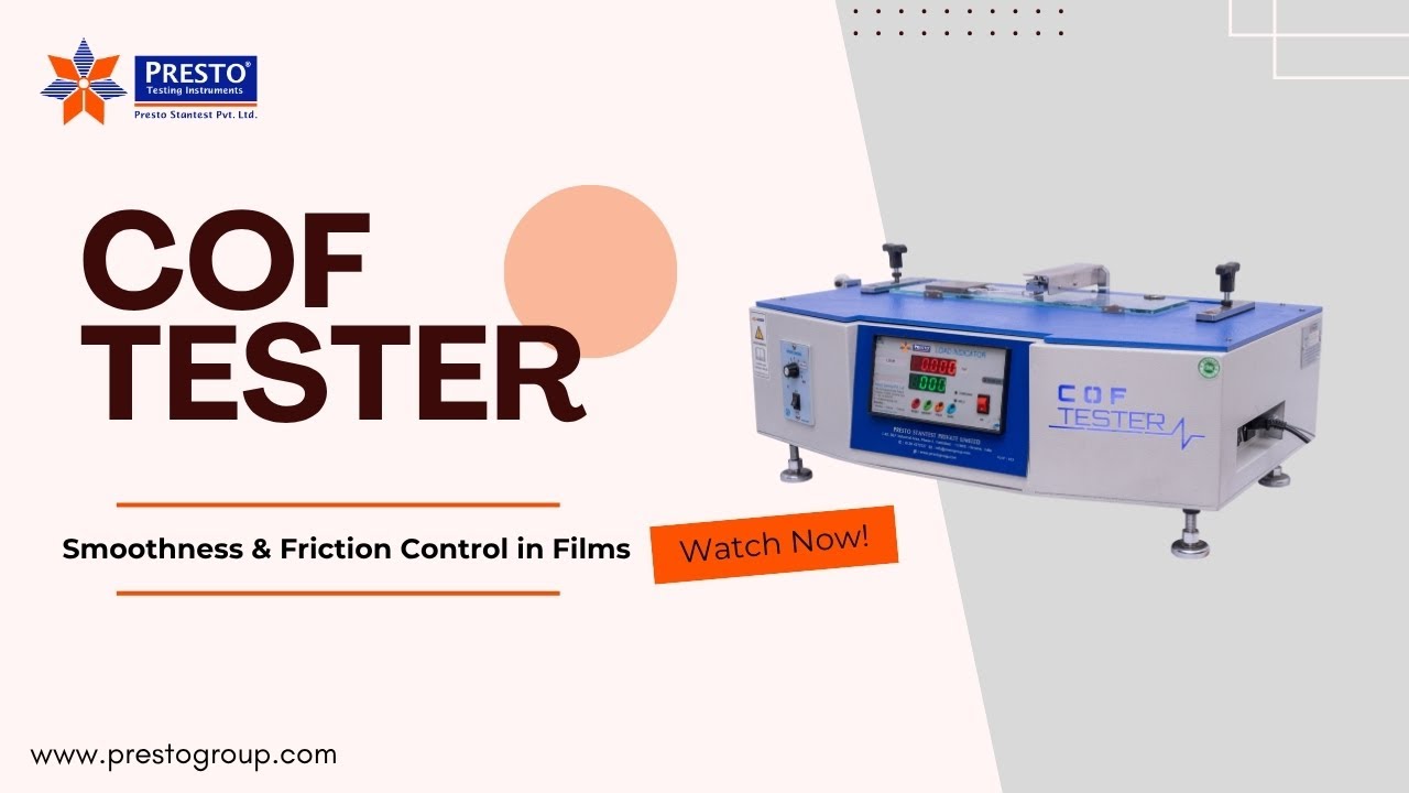 COF Tester Explained | Control Smoothness & Friction in Packaging Films | ASTM D1894 Demo