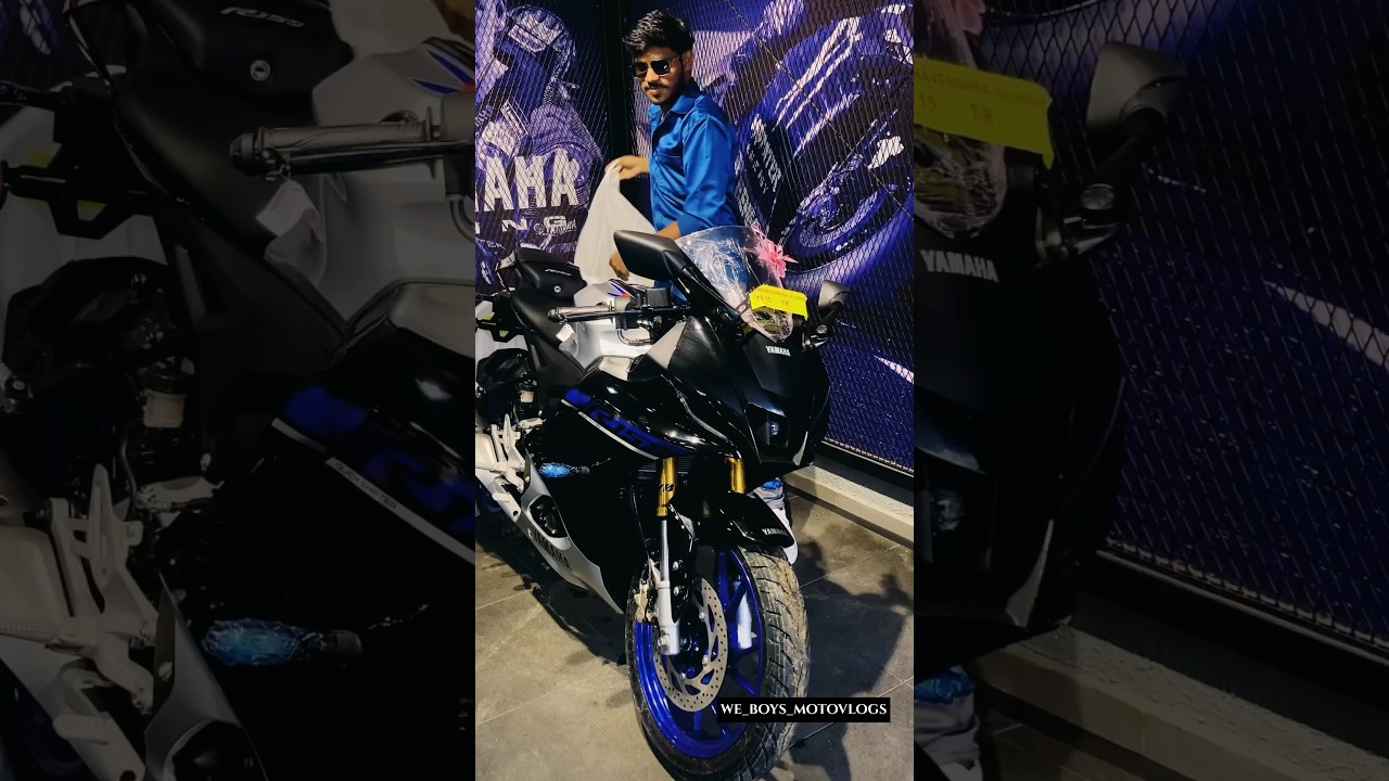 Yamaha R15 M delivery❤️#bikes #bikevlogging #motovlogger #videoediting