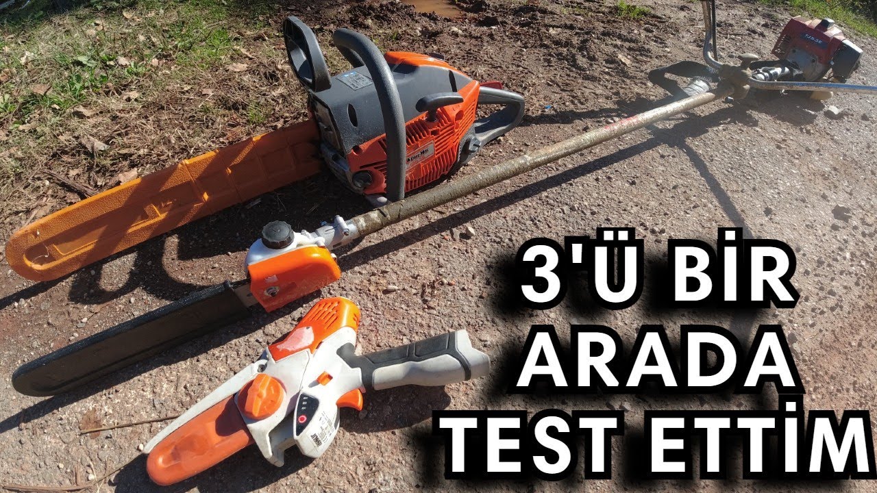 Tırpan Dal Budama Aparatı - Kesim Motoru - Akülü Testere